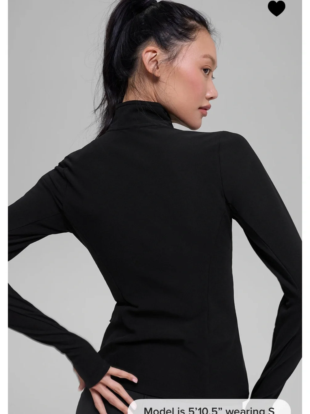 ALO Yoga Black Quarter-Zip Utility Jacket